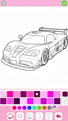 Car coloring games - Color car screenshot