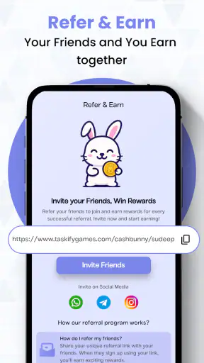 Cash Bunny - Redeem Code App screenshot