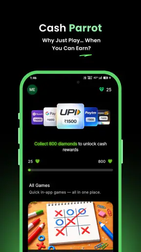 Cash Parrot: Games & Rewards screenshot