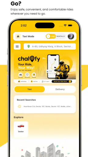 Chalofy: Rent & Ride! screenshot