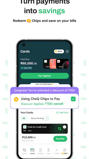CheQ: Credit Bill Payments screenshot