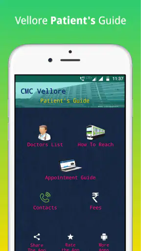 CMC Vellore Patient Guide screenshot