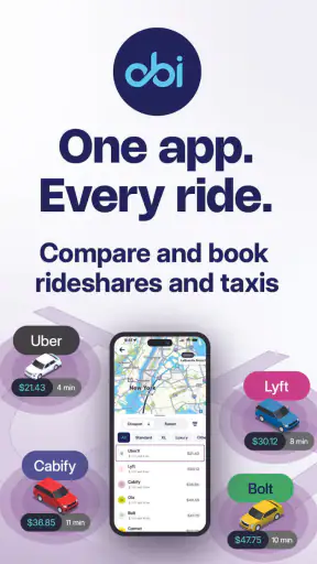 Compare rideshares & taxis screenshot