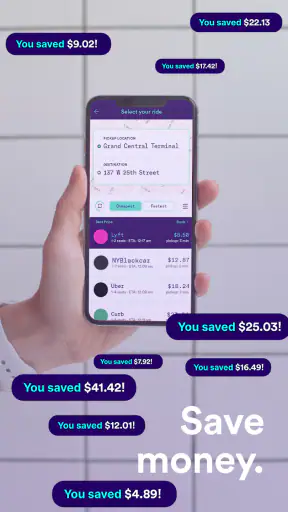 Compare rideshares & taxis screenshot
