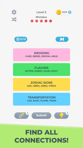 Connections Word Game screenshot