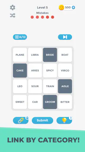 Connections Word Game screenshot