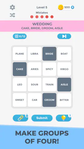 Connections Word Game screenshot
