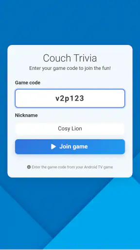 Couch Trivia Quiz party game screenshot