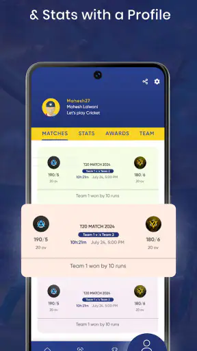 Cric11 - Cricket Scoring App screenshot