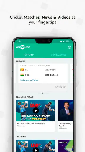 Cricbuzz for Android TV screenshot