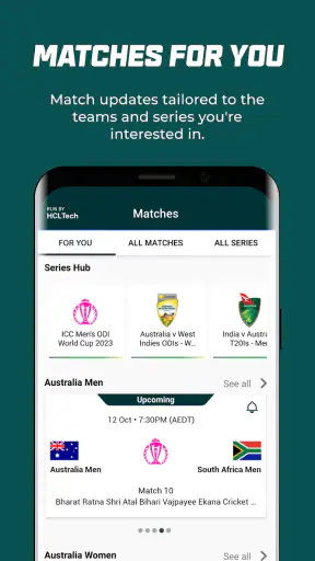 Cricket Australia Live screenshot