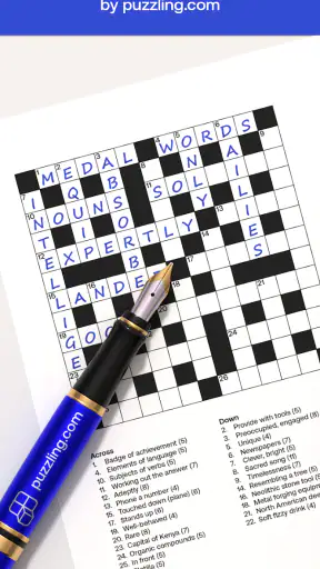Crossword by puzzling.com screenshot