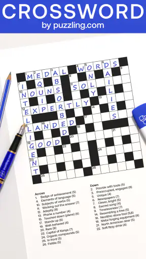 Crossword by puzzling.com screenshot