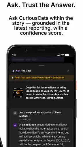CuriousCats.ai News+Videos+POV screenshot