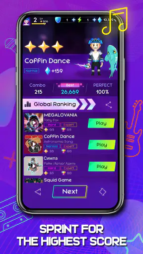 Cyber Surfer : रिदम यात्रा screenshot