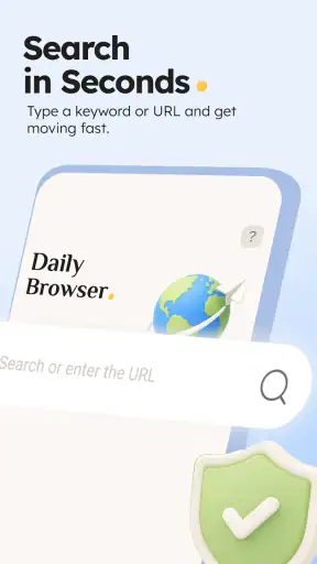 Daily Browser - Private Simple screenshot