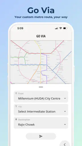 Delhi Metro Route Map screenshot