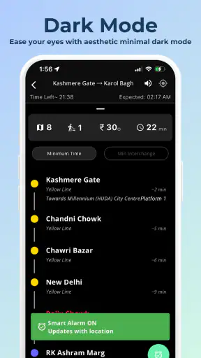 Delhi Metro Route Map screenshot