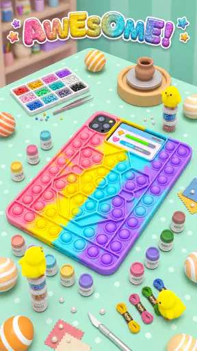 DIY Phone Case: Glow Art 3D screenshot