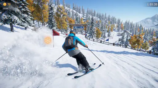 Downhill Snowboard Racing screenshot