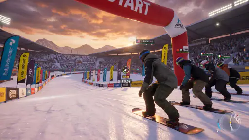 Downhill Snowboard Racing screenshot