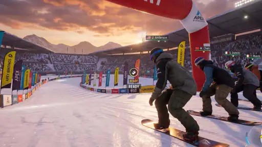 Downhill Snowboard Racing screenshot