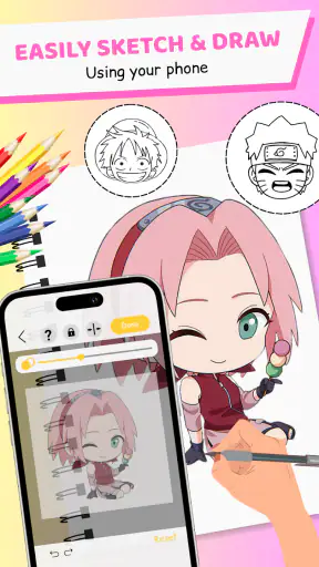 Draw anime - एआर ड्रॉइंग ऐनिमे screenshot
