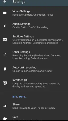 Droid डैशकैम डीवीआर screenshot