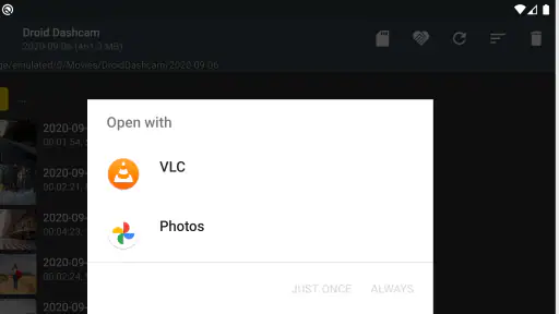 Droid डैशकैम डीवीआर screenshot