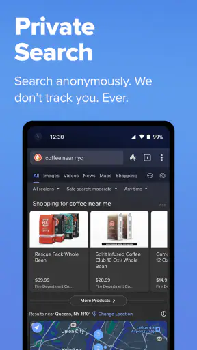 DuckDuckGo Browser, Search, AI screenshot