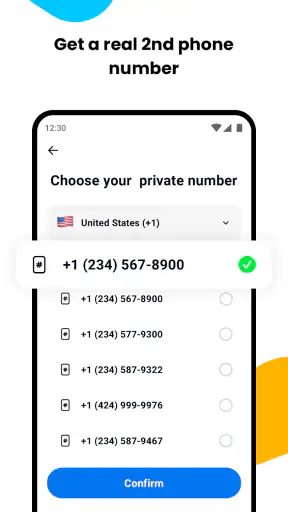 Duo Phone Number - दूसरा नंबर screenshot