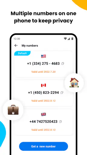 Duo Phone Number - दूसरा नंबर screenshot