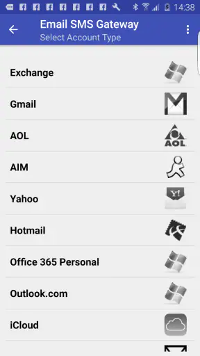 Email To SMS Gateway screenshot