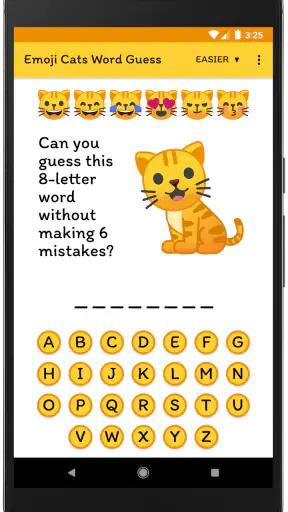Emoji Cats Word Guess screenshot