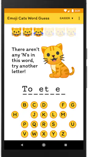 Emoji Cats Word Guess screenshot
