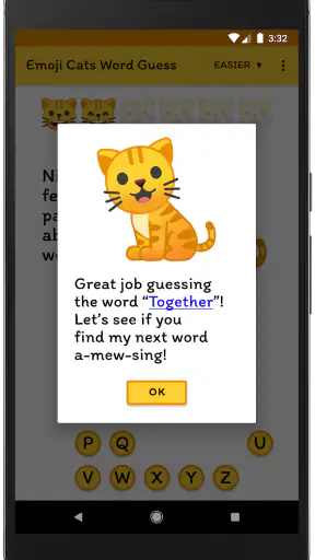 Emoji Cats Word Guess screenshot