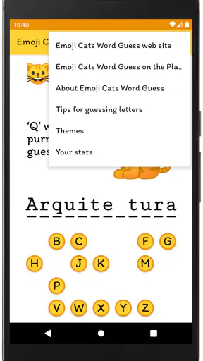 Emoji Cats Word Guess screenshot