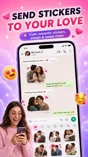 Emoji Love Wallpaper WASticker screenshot