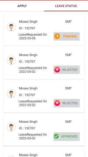 Employee Attendance App screenshot