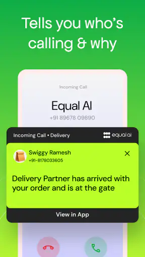 Equal AI - AI Call Assistant screenshot