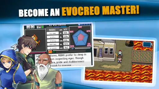 EvoCreo - पॉकेट मॉन्स्टर गेम screenshot