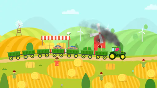 Farm Train - Kids Tractor Game screenshot