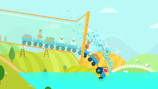 Farm Train - Kids Tractor Game screenshot