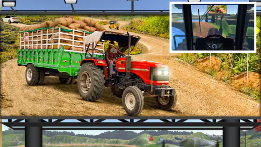 Farming Tractor Trolley Sim 3D screenshot