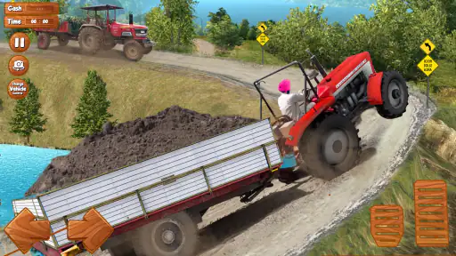 Farming Tractor Trolley Sim 3D screenshot