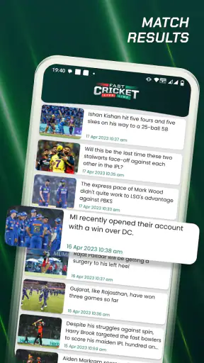 Fast Cricket Live Line screenshot
