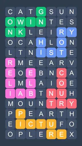 Fillwords: Word Search Puzzles screenshot