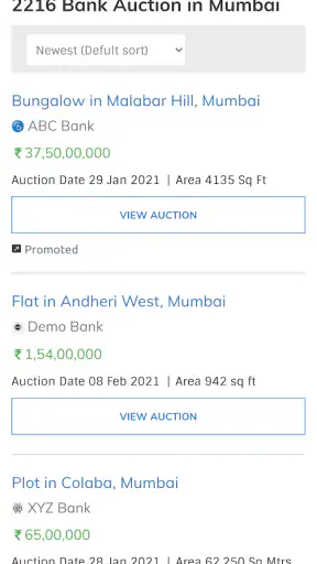 FindAuction: Bank Auction App screenshot