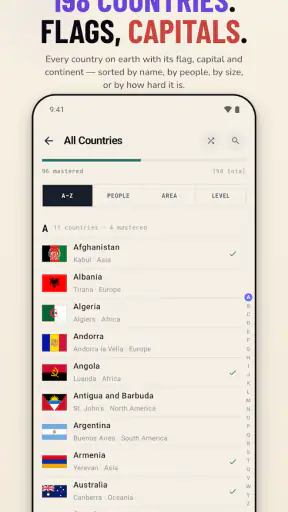 Flags of the World Quiz screenshot