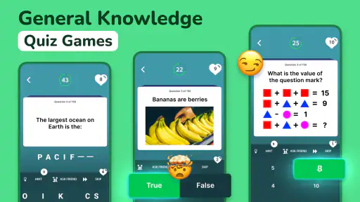 General Knowledge Quiz Games screenshot